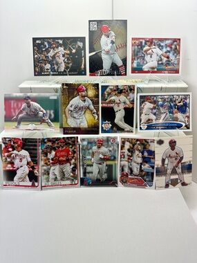 Albert Pujols lot of 12 (Cardinals, Angels)